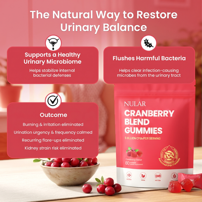 Nular Cranberry Gummies | Urinary & Kidney Defense Formula